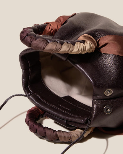 Ebony Braided Leather Mini Handbag